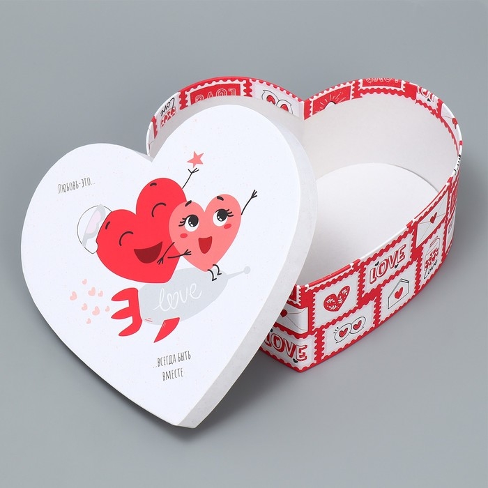 Коробка подарочная, упаковка, «Любовь повсюду», 18.5 х 17 х 7.5 см