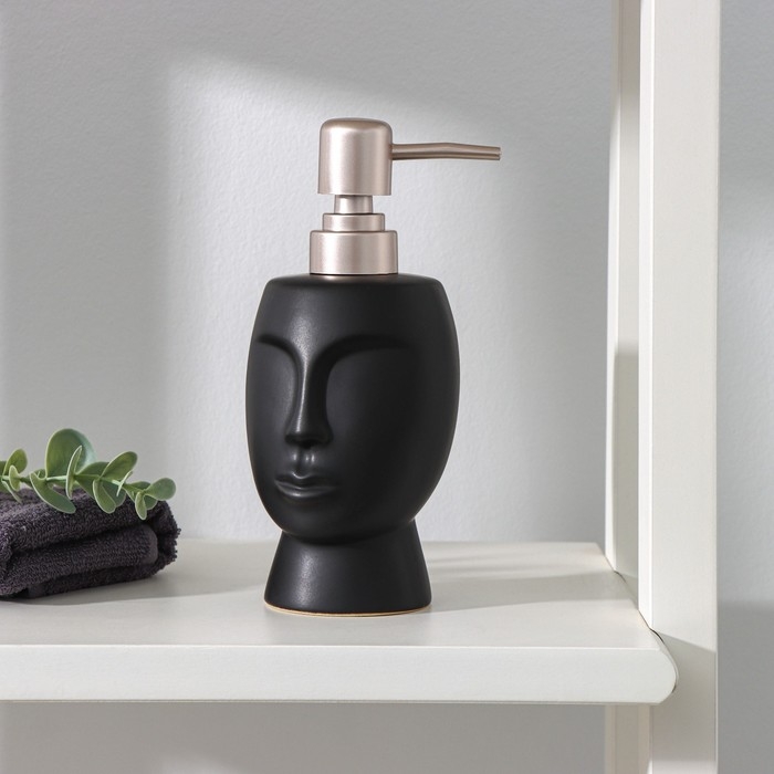 Дозатор для жидкого мыла SAVANNA «Вуду», 240 мл, цвет чёрный Дозатор для жидкого мыла SAVANNA «Вуду», 240 мл, цвет чёрный