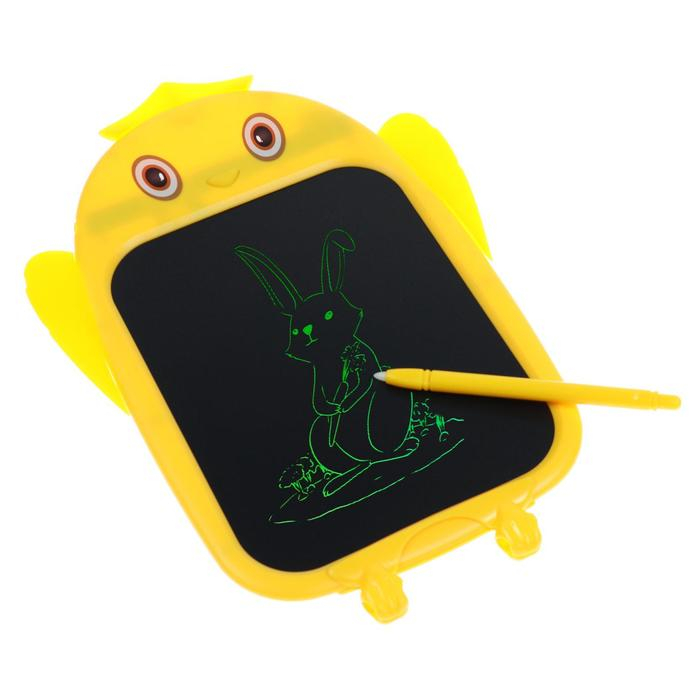 Планшет для рисования и заметок Luazon Планшет для рисования и заметок Luazon "Цыпленок", 9", функция блокировки, МИКС