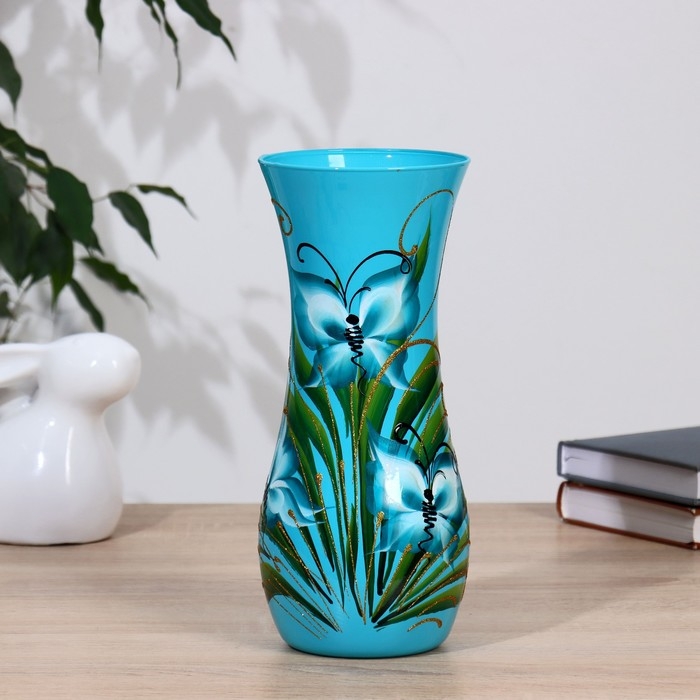 Ваза  Ваза "Мотылёк" h=25,5см d=10,5см, v=1.5л МИКС