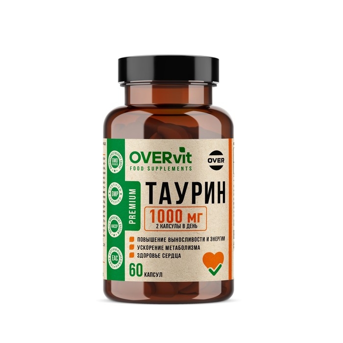 Таурин, 60 капсул по 650 мг Таурин, 60 капсул по 650 мг