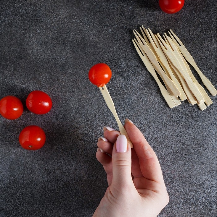 Шпажки для канапе Доляна, бамбук, 100 шт, 12×12 см Шпажки для канапе Доляна, бамбук, 100 шт, 12×12 см
