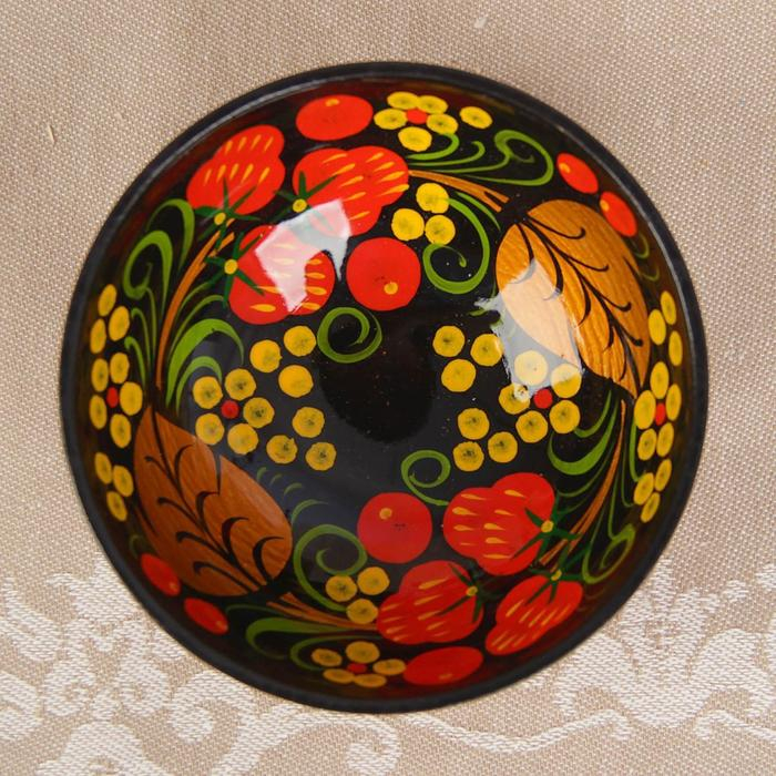 Набор «Розетка с ложкой», 10×4×10 см, хохлома Набор «Розетка с ложкой», 10×4×10 см, хохлома