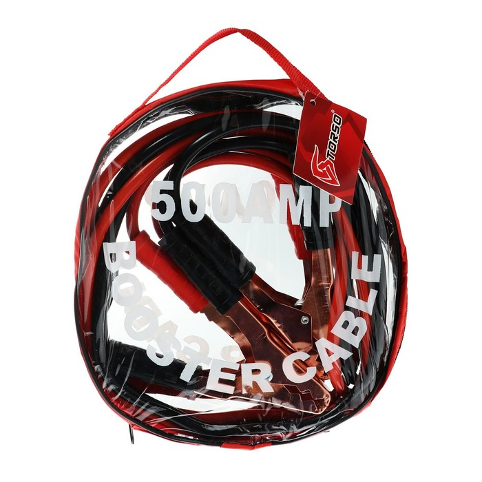 Провода пусковые TORSO, 500 А, -30°/+80°, 2.2 м, 12/24 В Провода пусковые TORSO, 500 А, -30°/+80°, 2.2 м, 12/24 В