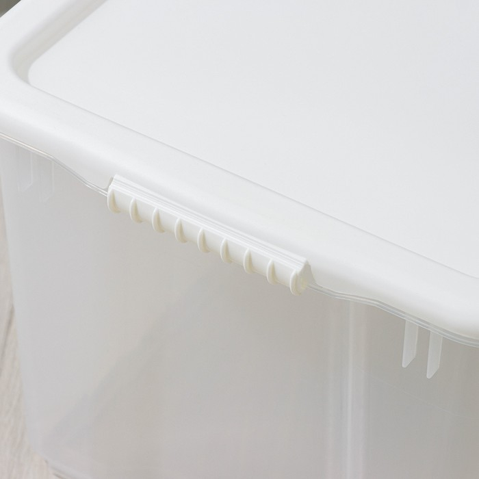 Контейнер для хранения с крышкой Porter, 21 л, 42×32×26 см, цвет слоновая кость Контейнер для хранения с крышкой Porter, 21 л, 42×32×26 см, цвет слоновая кость