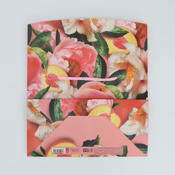 Пакет—коробка, подарочная упаковка, «Flower», 23 х 18 х 11 см Пакет—коробка, подарочная упаковка, «Flower», 23 х 18 х 11 см