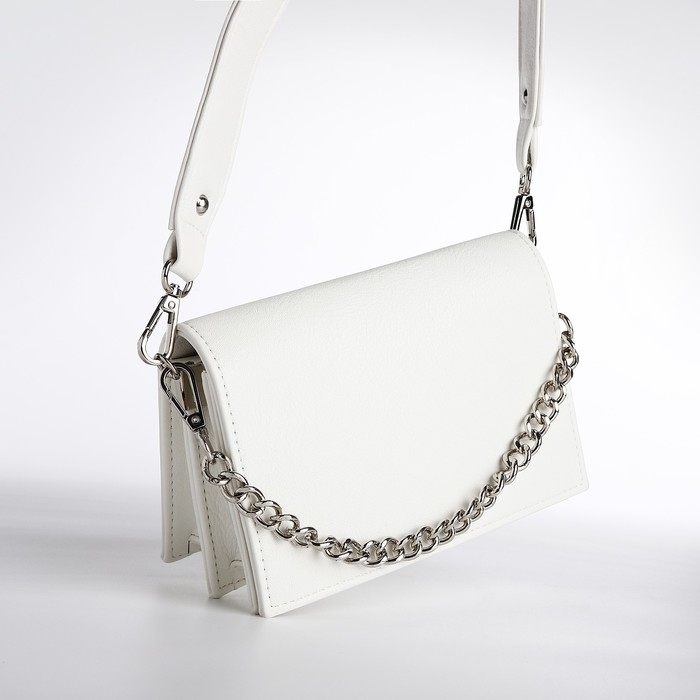 Сумка женская TEXTURA, мессенджер, маленький размер, цвет белый Сумка женская TEXTURA, мессенджер, маленький размер, цвет белый