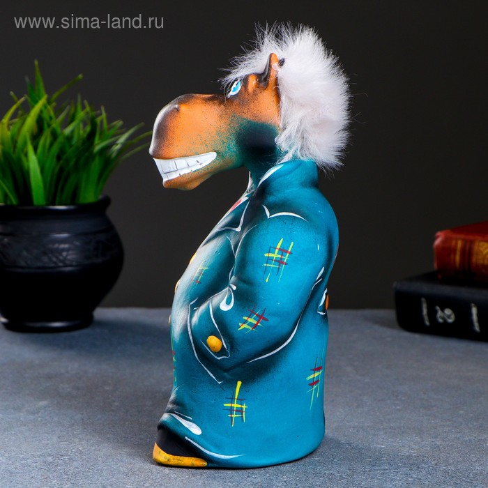 Копилка Копилка "Конь в пальто" 10х11х22см, зелёный