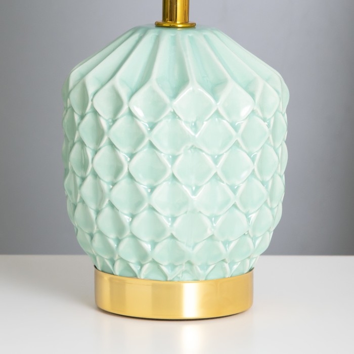 Лампа настольная Лампа настольная "Бернарда" 1х40Вт Е14 зеленый 15х15х30см