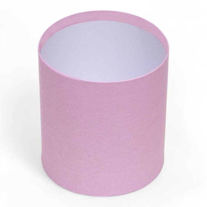 Набор круглых коробок 2в1 , Набор круглых коробок 2в1 ,"Лаванда", без крышки, 10 х 10 х 10,5 см