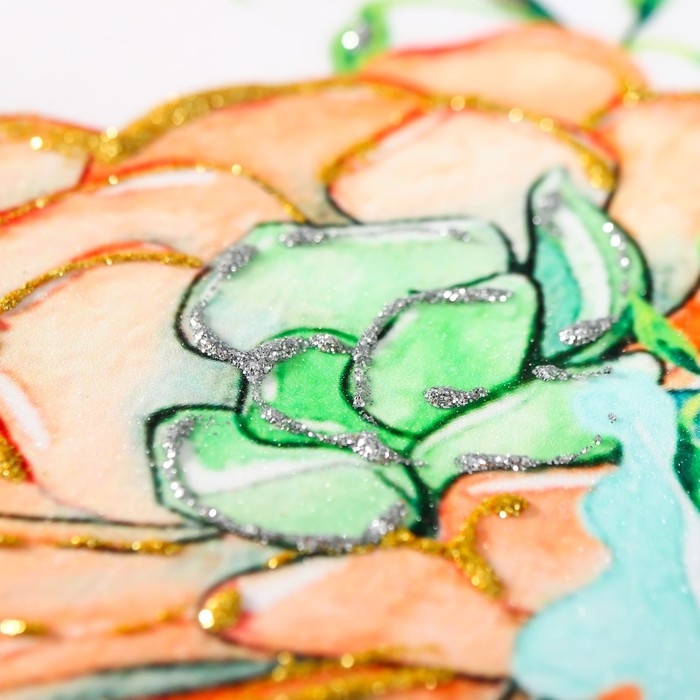 Фотоальбом на 100 фото 13х18 см Фотоальбом на 100 фото 13х18 см "Весенний букет" в коробке, дерево 29,5х4х23 см