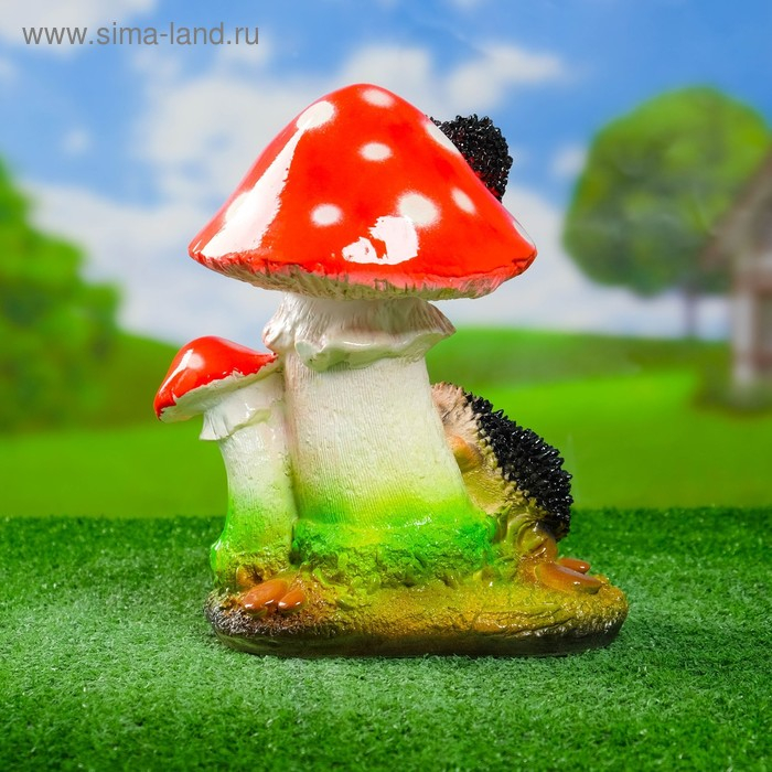 Садовая фигура  Садовая фигура "Гриб с ежами" 18х20х25см МИКС