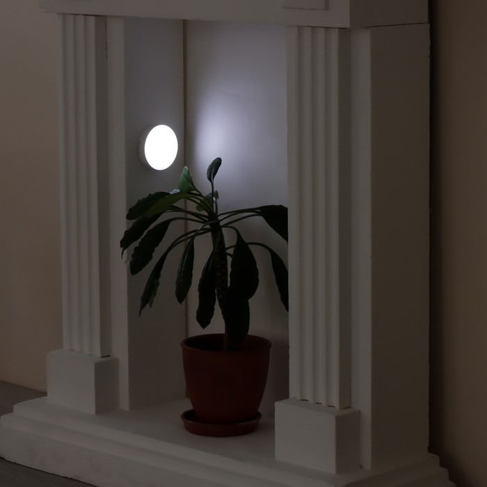 Ночник на магните с датчиком освещенности LED 0,6Вт USB белый RISALUX Ночник на магните с датчиком освещенности LED 0,6Вт USB белый RISALUX