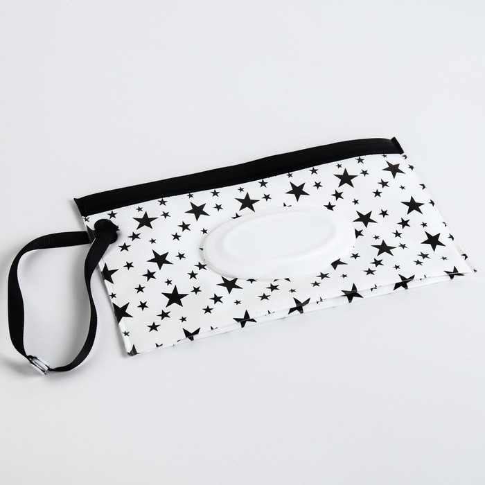 Контейнер для салфеток с петелькой «Звезды на белом», цвет МИКС