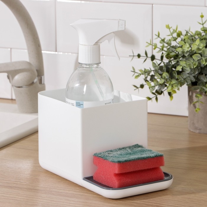 Органайзер для моющих средств, цвет белый Органайзер для моющих средств, цвет белый