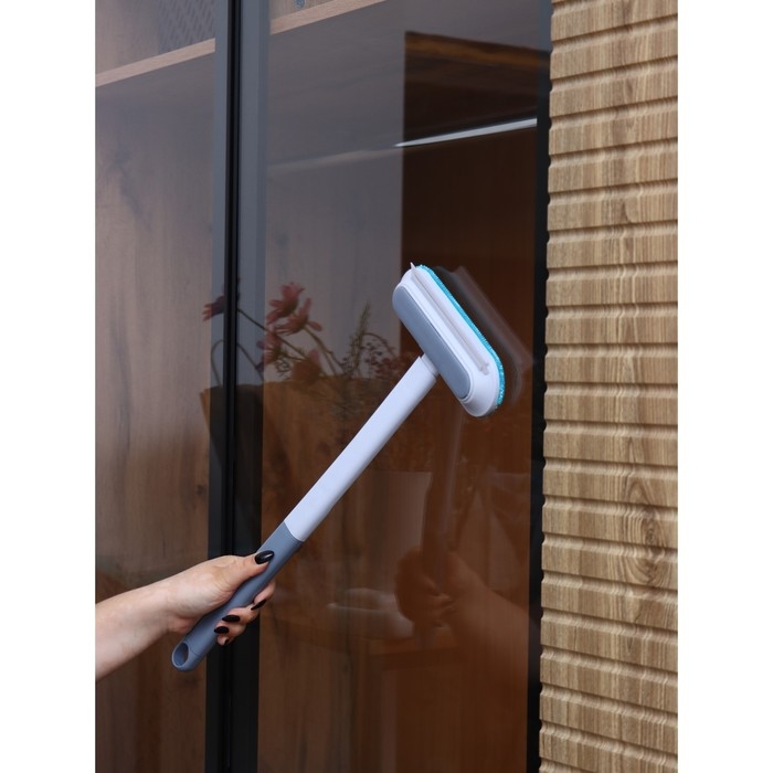 Щётка для окон Raccoon, длина 44 см, велюровая насадка 18,2×6,5 см, щётка для одежды 18,2×2 см, пластиковая щётка 2×14,5 см, силиконовый сгон 18,2 см Щётка для окон Raccoon, длина 44 см, велюровая насадка 18,2×6,5 см, щётка для одежды 18,2×2 см, пластиковая щётка 2×14,5 см, силиконовый сгон 18,2 см