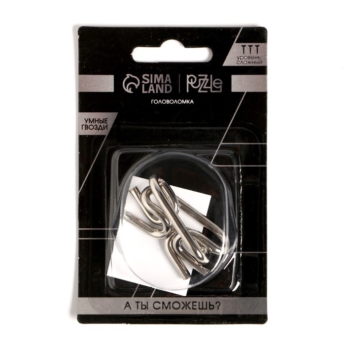 Головоломка Игры разума «Умные гвозди» №10,на блистере Головоломка Игры разума «Умные гвозди» №10,на блистере