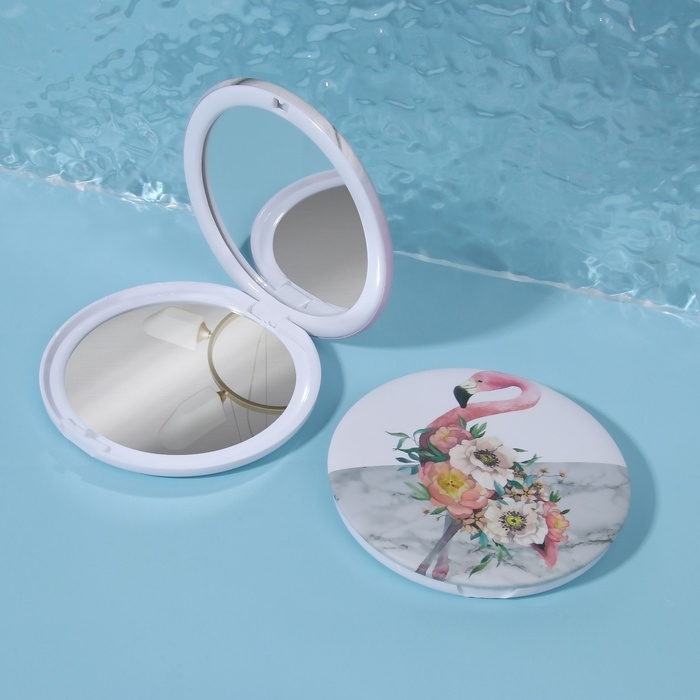 Зеркало складное «Wonderful Life», d = 7,5 см, с увеличением, рисунок МИКС Зеркало складное «Wonderful Life», d = 7,5 см, с увеличением, рисунок МИКС