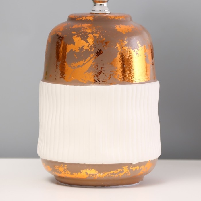 Настольная лампа Настольная лампа "Ганна" Е14 40Вт бежевый медный 20х20х33см