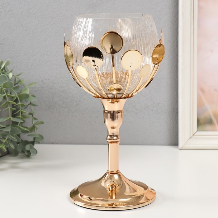 Подсвечник металл Подсвечник металл "Веста" d=5,5см 16х16х30 см