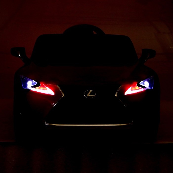 Электромобиль LEXUS LC500, EVA колёса, кожаное сидение, цвет красный Электромобиль LEXUS LC500, EVA колёса, кожаное сидение, цвет красный