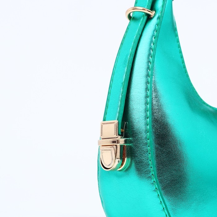 Сумка-багет на молнии, цвет зелёный Сумка-багет на молнии, цвет зелёный