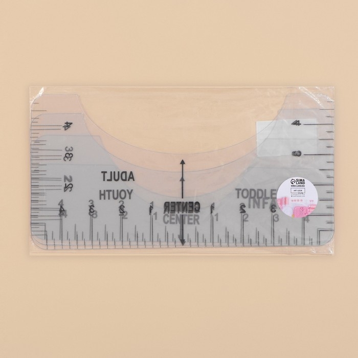 Набор линеек для раскроя горловины, 4 шт, 25,4 × 6,35/8,9/11,5/12,7 см, цвет прозрачный Набор линеек для раскроя горловины, 4 шт, 25,4 × 6,35/8,9/11,5/12,7 см, цвет прозрачный