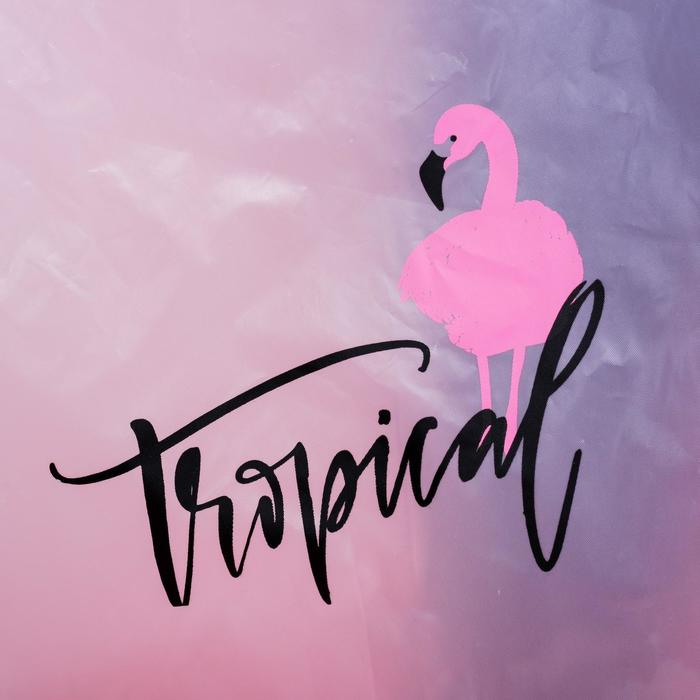 Дождевик взрослый пончо Tropical dream, оверсайз, 44-52, 97 х 120 см, цвет белый Дождевик взрослый пончо Tropical dream, оверсайз, 44-52, 97 х 120 см, цвет белый