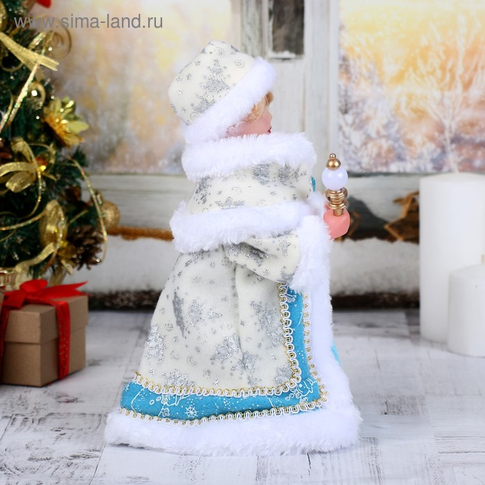 Снегурочка  Снегурочка "Голубая шубка" двигается, 28 см