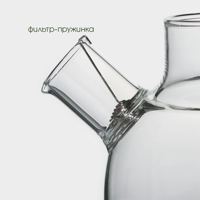 Заварочный чайник BellaTenero «Эко», 1 л, бамбуковая крышка, металлический фильтр, стекло Заварочный чайник BellaTenero «Эко», 1 л, бамбуковая крышка, металлический фильтр, стекло