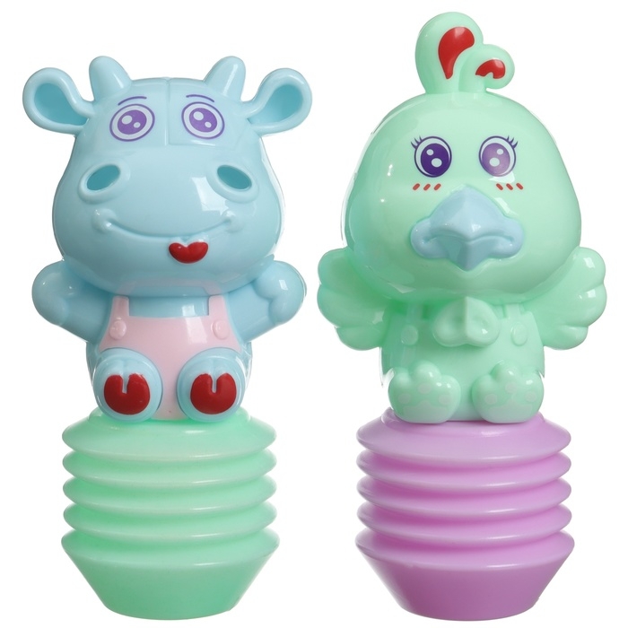 Набор погремушек «Друзья», 2 шт., с пищалкой, виды МИКС, Крошка Я Набор погремушек «Друзья», 2 шт., с пищалкой, виды МИКС, Крошка Я