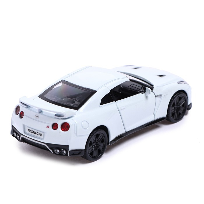Машина металлическая NISSAN GT-R (R35), 1:32, открываются двери, инерция, цвет белый Машина металлическая NISSAN GT-R (R35), 1:32, открываются двери, инерция, цвет белый