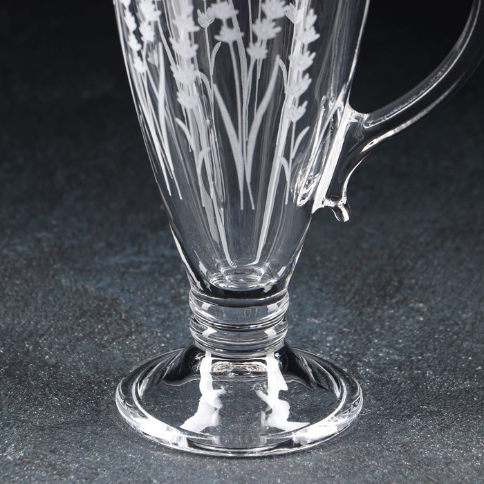 Кружка «Лаванда», стеклянная, 250 мл