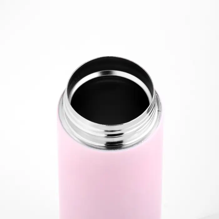Термос Мастер К Simple, 400 мл, 20.5&times;6.3 см сохраняет тепло 8 ч, нержавеющая сталь, пластик, розовый