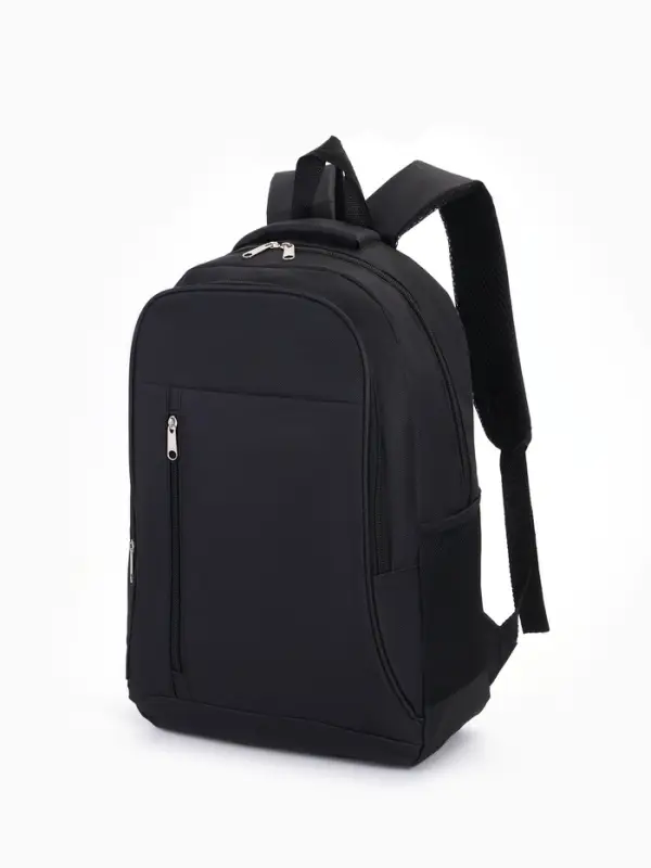 Рюкзак школьный на молнии, 4 кармана, размер 29.5&times;12.5&times;43 см, чёрный