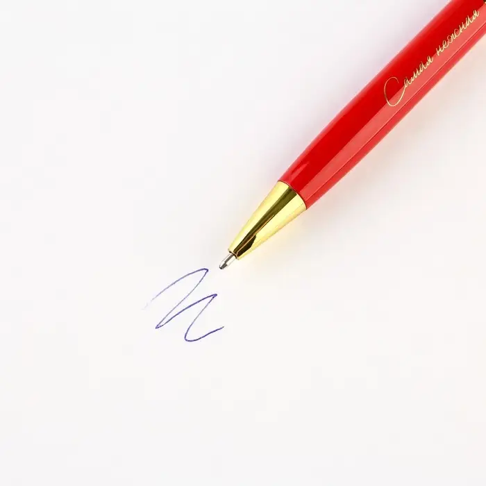 Ручка шариковая, синяя паста, 1.0 мм, в футляре, металл &laquo;С 8 Марта&raquo;