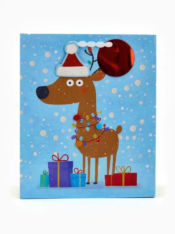 Набор подарочных  пакетов &laquo;Новый год&raquo;, 3 шт,  25,4 &times; 30,5 &times; 12,7 см