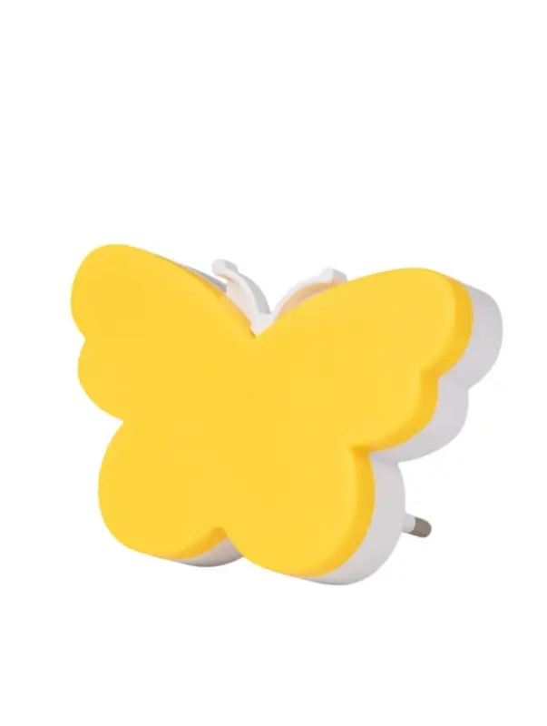 Ночник RISALUX &laquo;Бабочка&raquo;, LED, 1 Вт, жёлтый, 9&times;6&times;6 см