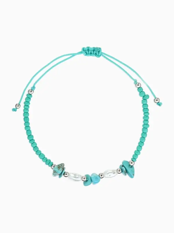 Браслет под натуральный камень &laquo;Крошка&raquo; с жемчугом, цвет МИКС