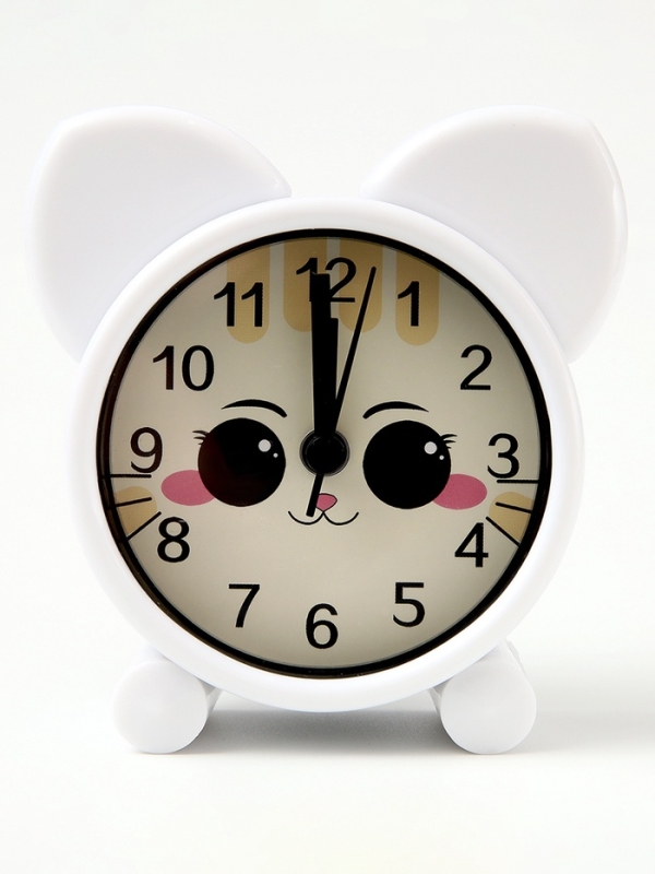 Часы будильник настольные детские «Кошечка», 8×8.7 см Часы будильник настольные детские «Кошечка», 8×8.7 см