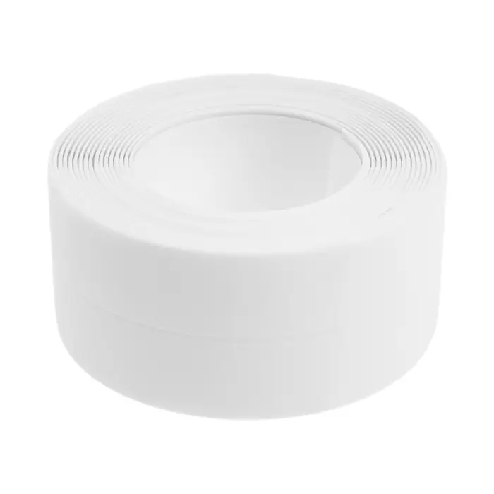 Лента бордюрная ZEIN, самоклеящаяся, для ванной комнаты, 3.8&times;320 см, акриловая, белая