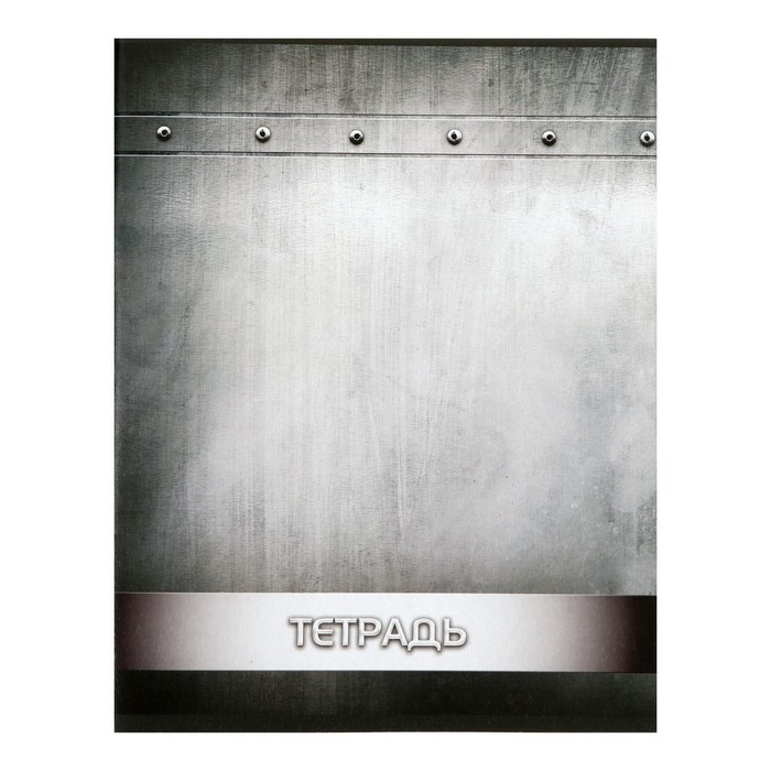 Комплект тетрадей из 4 штук, 96 листов в клетку Calligrata Комплект тетрадей из 4 штук, 96 листов в клетку Calligrata "Металл", обложка мелованный картон, блок офсет