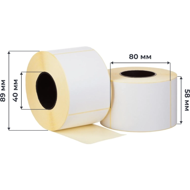 Термоэтикетки ТОП 58х80, 500 шт/рул, вт.40, мороз. кл, 32 рул/уп