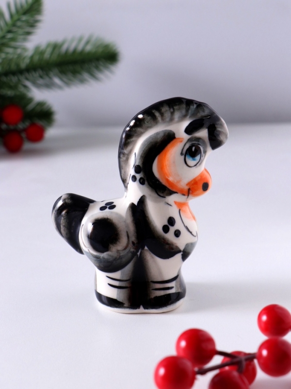 Сувенир Конь, 9х7х3,5см, гжель, цвет Сувенир Конь, 9х7х3,5см, гжель, цвет