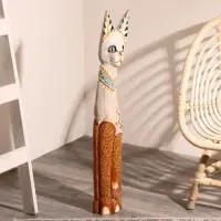 Сувенир дерево "Кошка в ошейнике с сердечком" 80 см