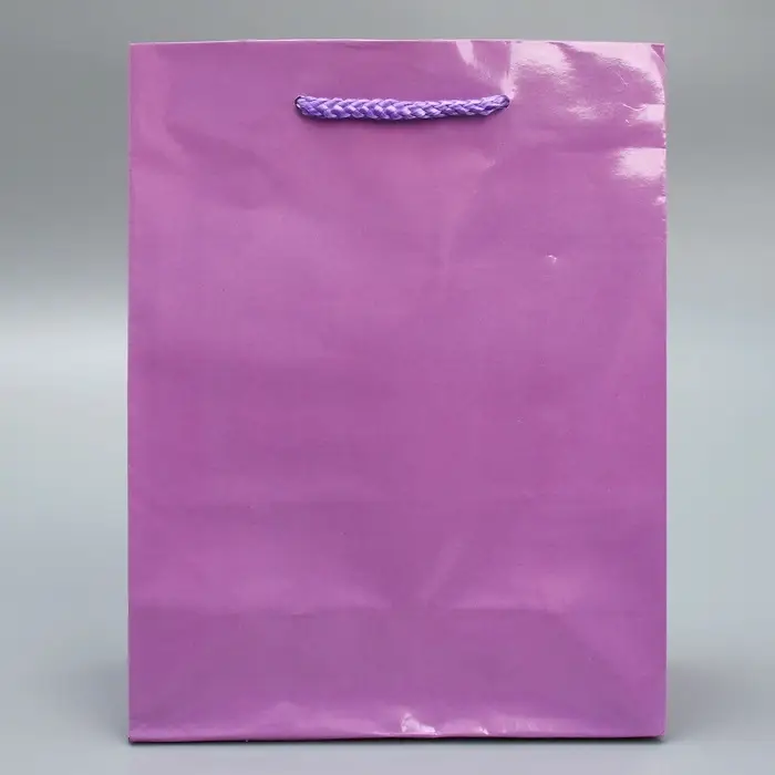 Пакет подарочный ламинированный, упаковка, «Сиреневый», MS 18 х 23 х 8 см Пакет подарочный ламинированный, упаковка, «Сиреневый», MS 18 х 23 х 8 см