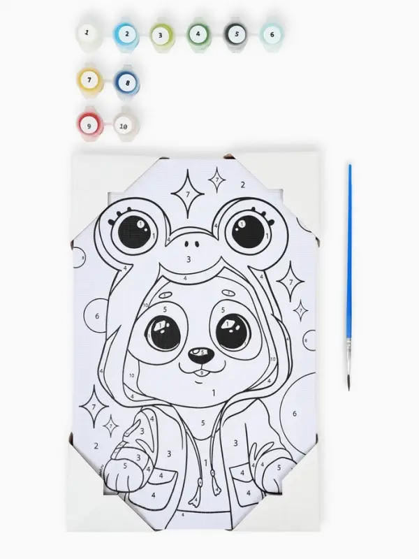 Картина по номерам для детей &laquo;Малыш-панда&raquo;, 20&times;30 см