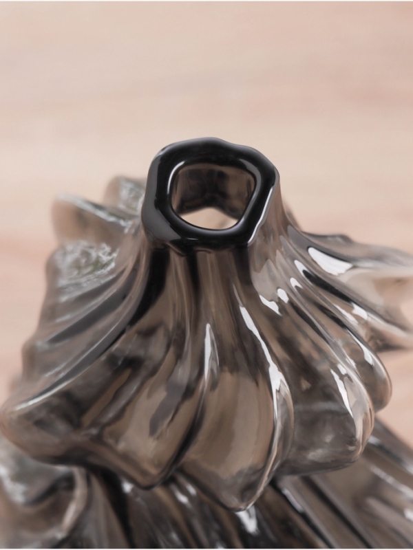 Ваза стекло настольная  Ваза стекло настольная "Одри" d-2.5 см, h-26х12,5 см