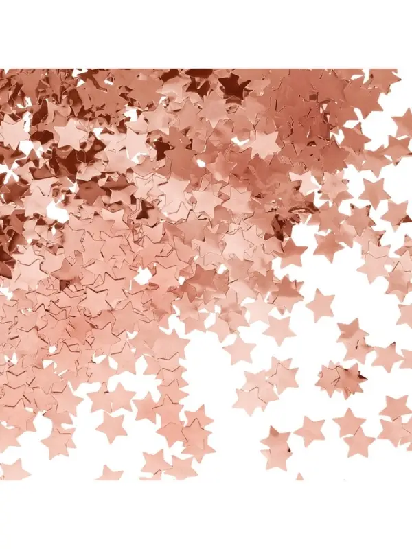 Конфетти «Звезда» розовое золото, металлик, 1.5 см, 50 г