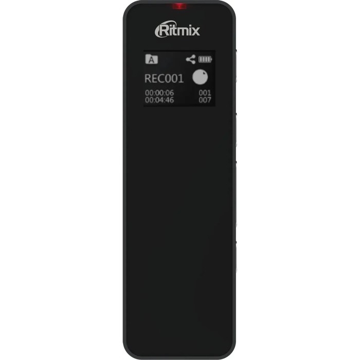 Диктофон RITMIX RR-880, 16Гб, APE, MP3, WMA, FLAC, WAV, Jack 3.5, 400 мАч, micro USB,черный Диктофон RITMIX RR-880, 16Гб, APE, MP3, WMA, FLAC, WAV, Jack 3.5, 400 мАч, micro USB,черный